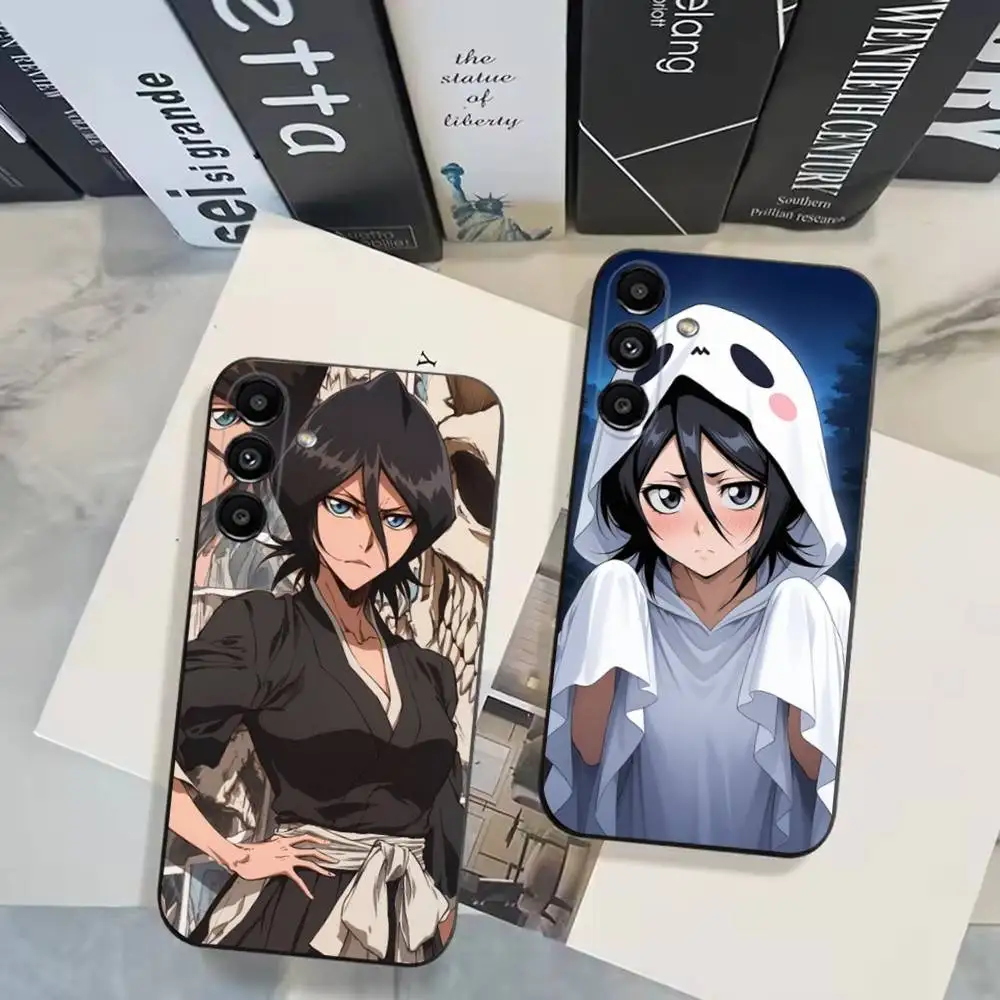 

Rukia Anime K-KuchikiS Phone Case For Samsung Galaxy A20,A21s,A22,A31,A32,A52,A53,A72,73,A80 Soft Black Cover