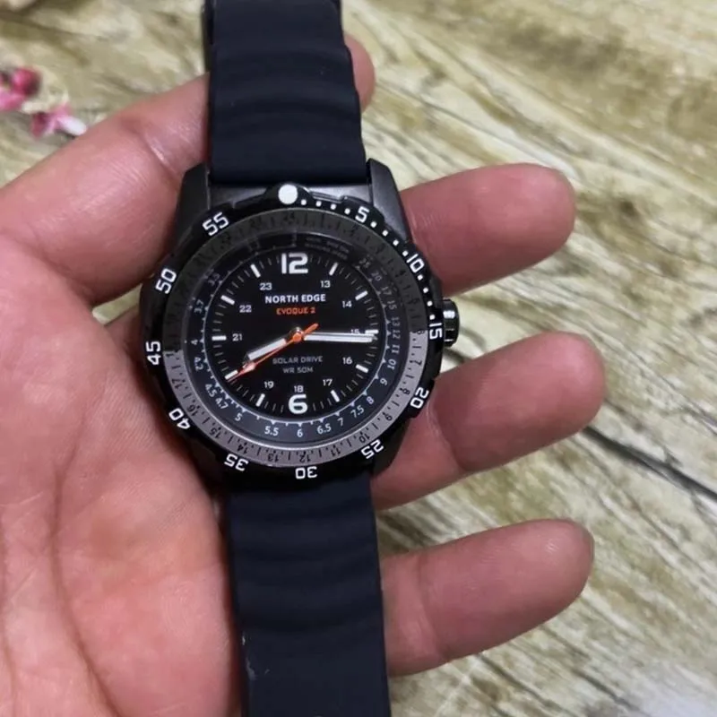 Evoque 2 Men Digital Military Watch Waterproof 50m Men'S Sport Wristwatches Solar Power Luminous Enviormentally Clock Gift