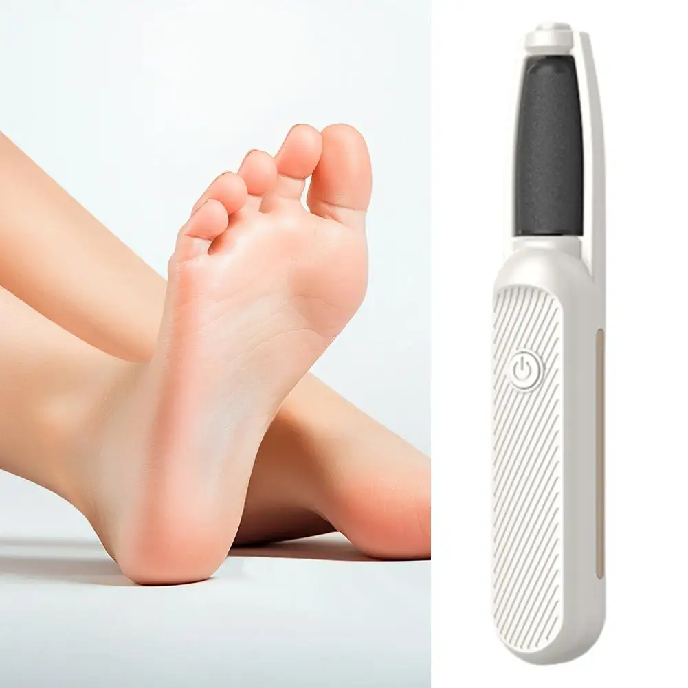 Broyeur de pieds électrique exfoliant Portable, chargeur USB, dissolvant de callosités réglable, lime étanche, outil de pédicure, talon C C2I3
