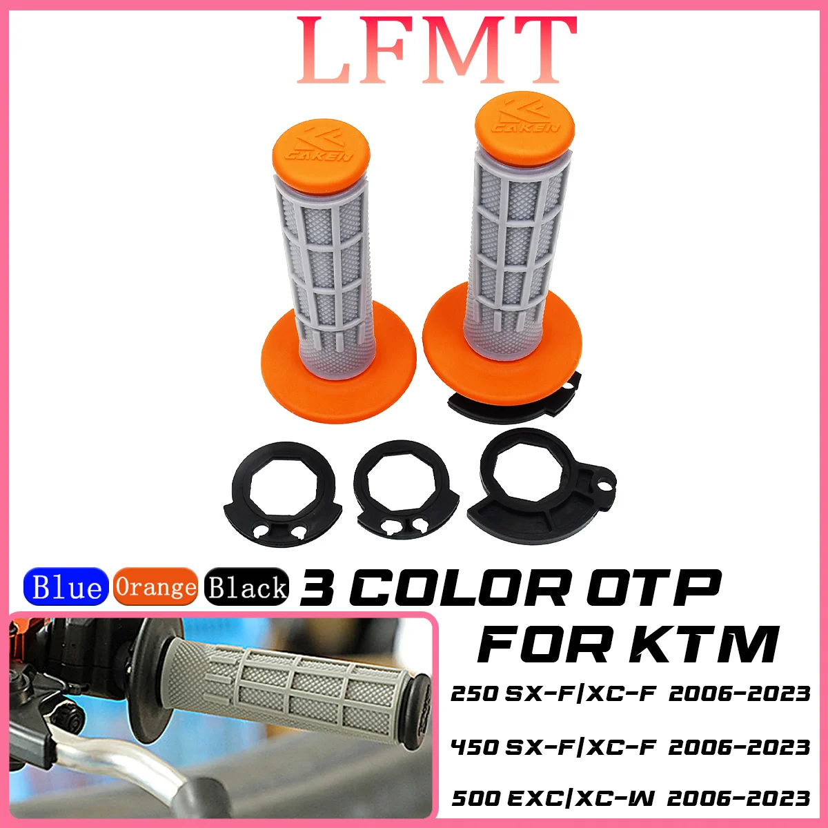 

Motorcycle NEW Handlebar Lock-on Grips For KTM SX SX-F EXC EXC-F XC XC-F XC-W TPI SIX DAYS 125-500 2008-2020 Enduro Dirt Bike