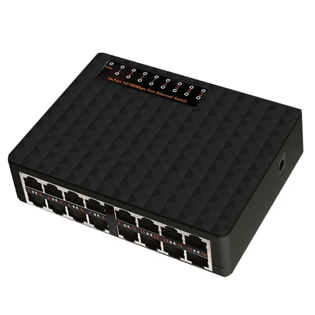 Ethernet Switch 100 Mbps 16 Ports Network Switch VLAN RJ45 HUB fast speed Ethernet Switch for IP Camera /Wifi Router/Wireless AP