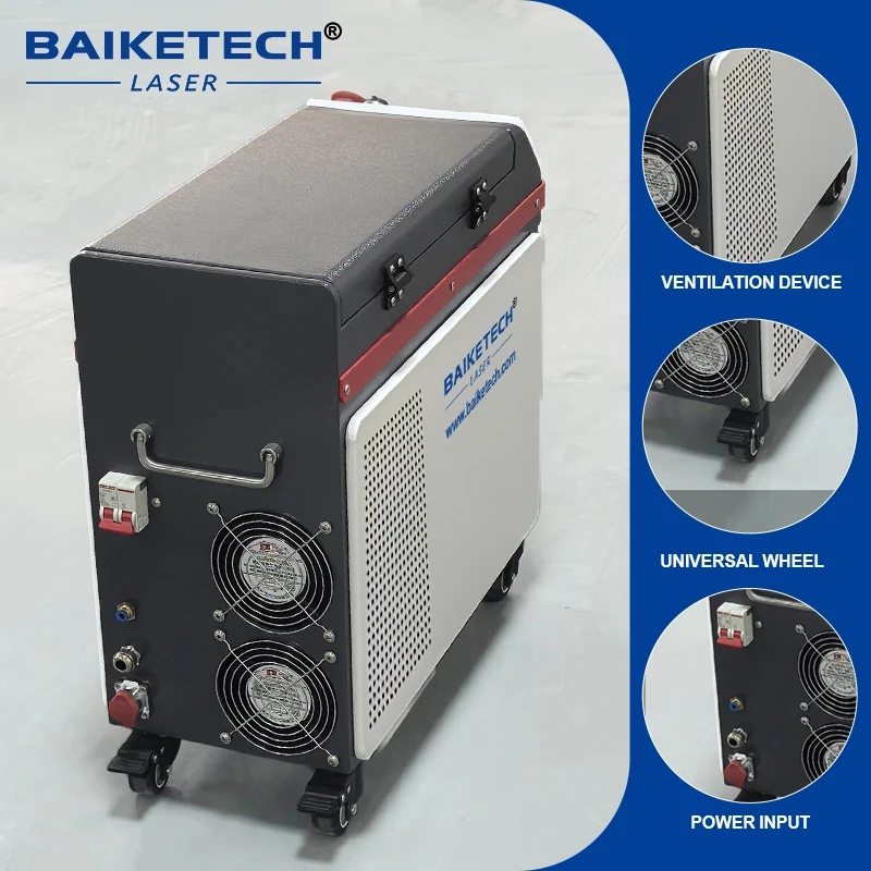 TH-FLC50SS 50W MAX Handheld Laser Cleaner Air Cooling Pulse Fiber Laser Cleaning Machine Paint Oil Rust Coating Removal