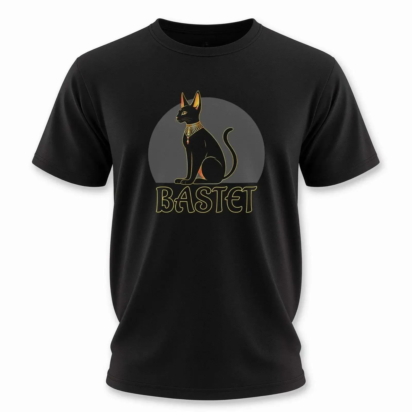 Egyptian Bastet Cat T Shirt Ancient Egypt Goddess V8 vintage Washed Unisex Stylish graphic streetwear Comfortable homme
