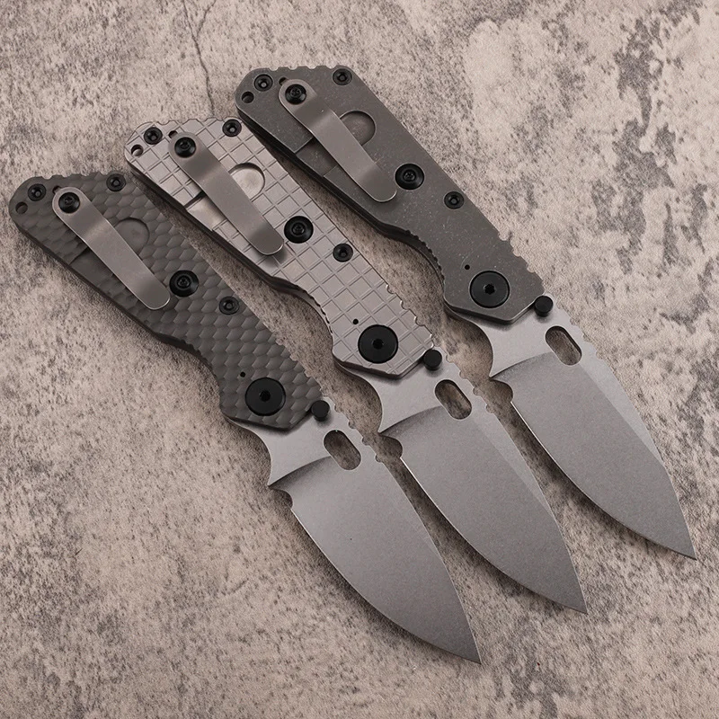 New style D2 steel folding outdoor survival titanium alloy handle high hardness pocket fishing hunting survival EDC tool knife