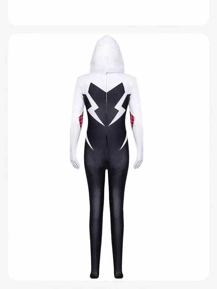 Hot Sell Cospaly Dress for Women Spider Jumpsuits Gwenleika Parallel Universe Movie Anime Cosplay Tight Fitting Clothing Costume