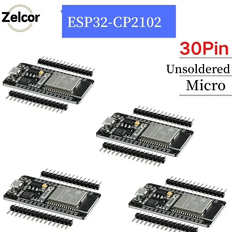 ESP-WROOM-32 ESP32 30Pin Development Board WiFi Bluetooth Dual Core IoT Board for Arduino DIY Electronic Project