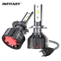 Infitary H7 H4 LED Headlights For Cars Bulbs 12V White 6500K H1 H3 H11 H8 H13 9005 9006 9004 9007 Mini Fog Light Headlamp Lamps