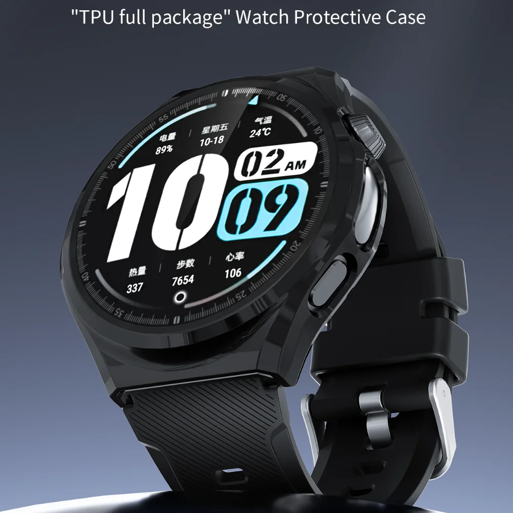 TPU Case For Huawei Watch 6/6Pro 46mm Accessories All-Around Shockproof Protective Bumper Frame Shell For Watch 6 46mm Cover