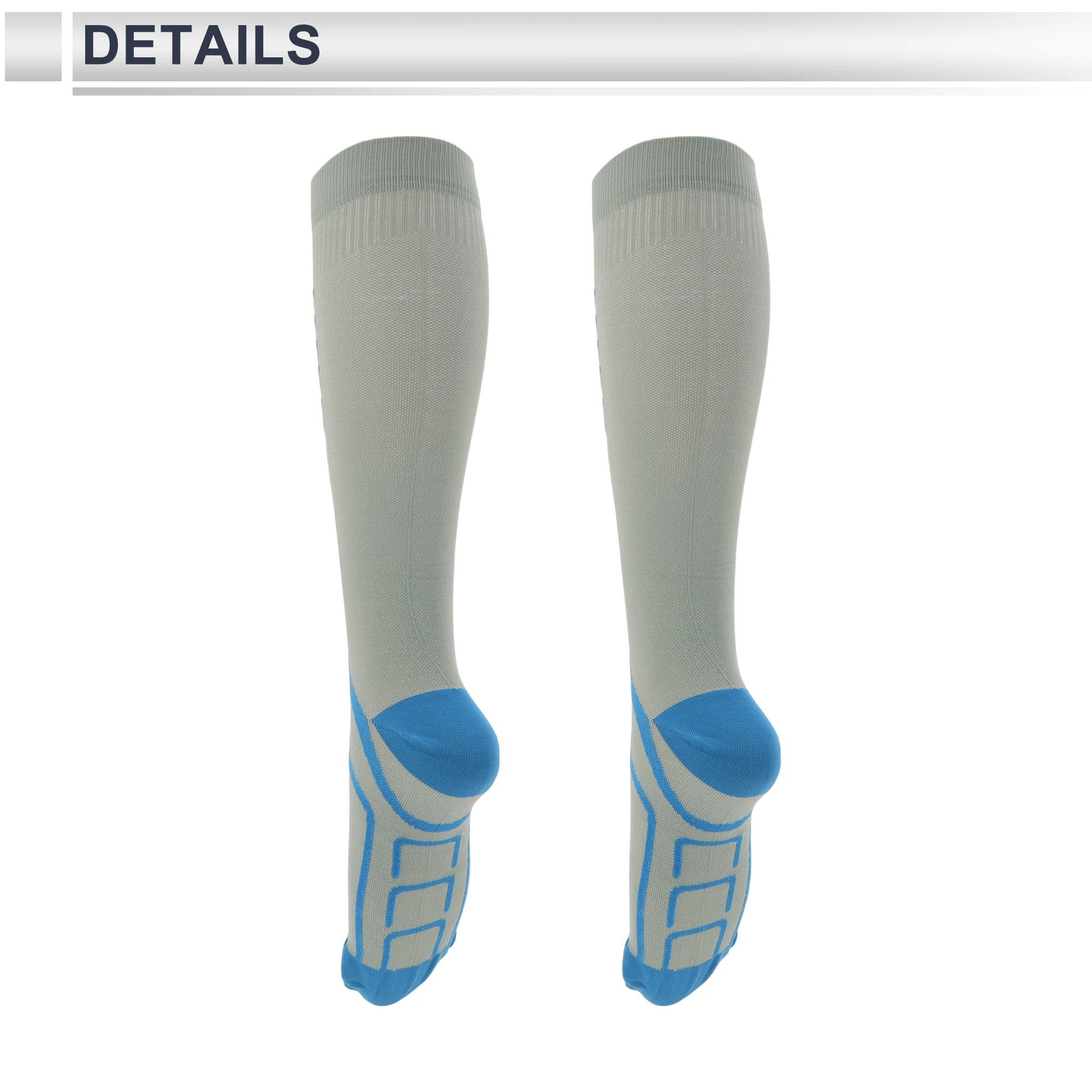 X Autohaux Cycling Socks Sweat-Absorbent Anti-Friction Outdoor Bike Socks Blue Gray Size S-M 1 Pair Color Matching