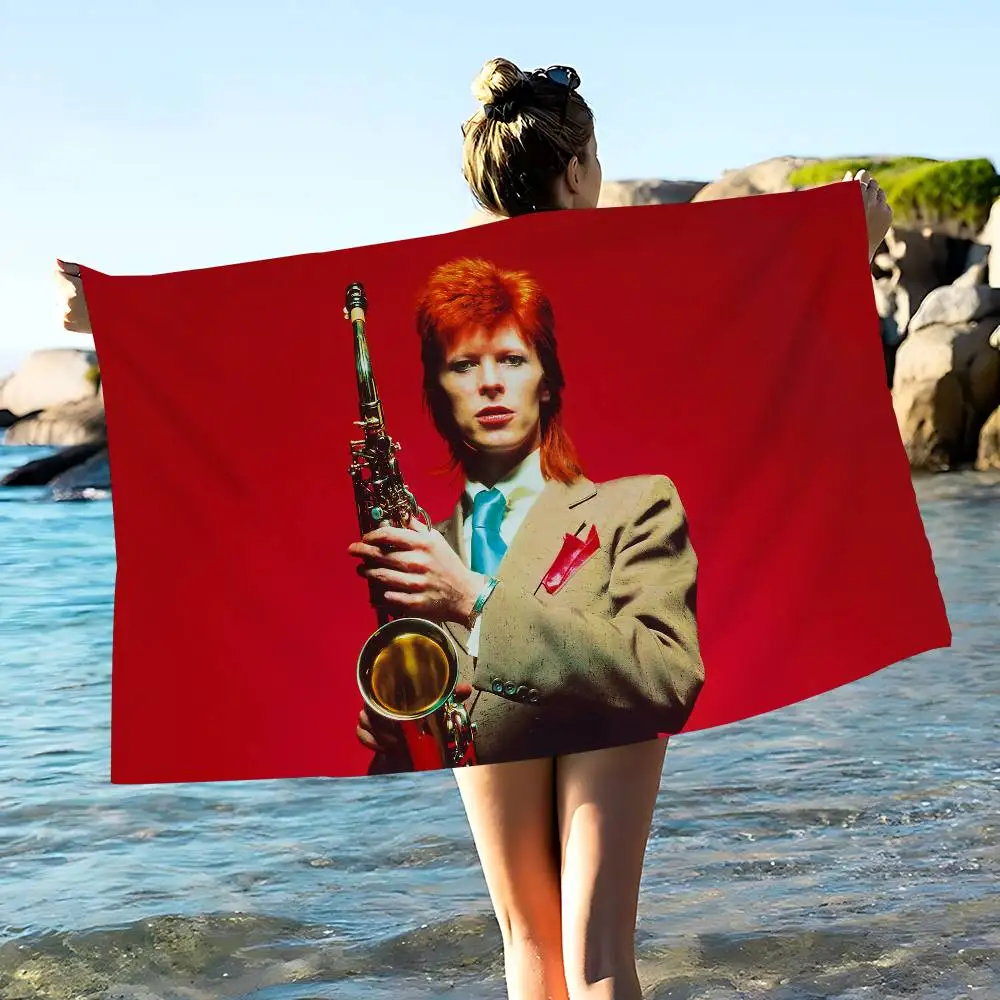 Hot Singer D-David B-Bowie Microfiber Beach Towel Absorbent Quick dry Soft Yoga Swimming Resort Mountain Climbing Towel