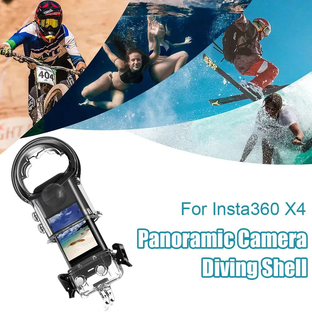 

For Insta360 X4 Panoramic Camera Diving Case Insta360 Waterproof Camera 2024 Action Diving Quality Case X4 High Accesssorie U6G5