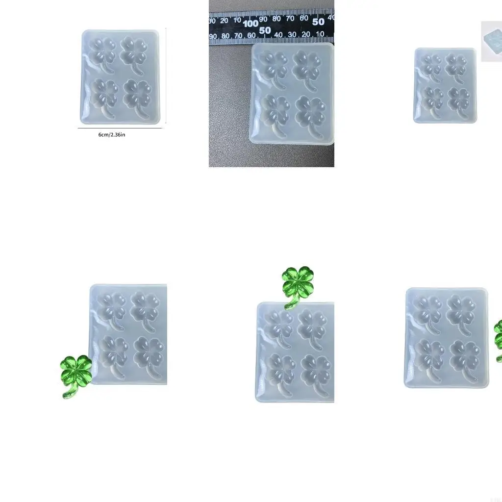 

R3MC Четыре листья клевера эпоксидная смола плесень безопасно безопасно