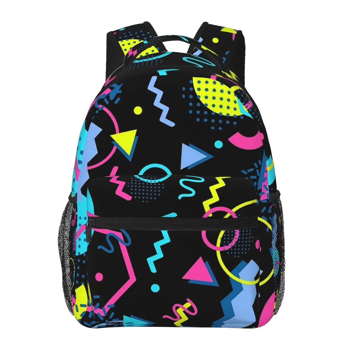 

Retro Style 70s 80s 90s Memphis Style Abstract Backpacks Boys Girls Bookbag Students School Bags Travel Rucksack Shoulder Bag