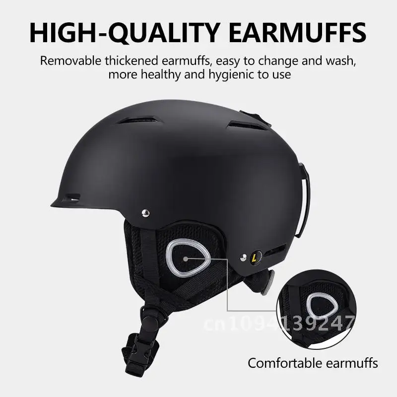 Horntour New ABC+EPS High-Quality Keep Warm Ski Helmet Anti-impact and For Safety Helmet Helmet Snowboard Skiing Snow Kid Adult