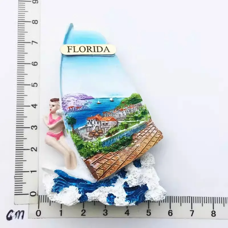 

Florida Sailing Travel Souvenirs Creative Crafts Refrigerator magnets Gift Home kitchen decor