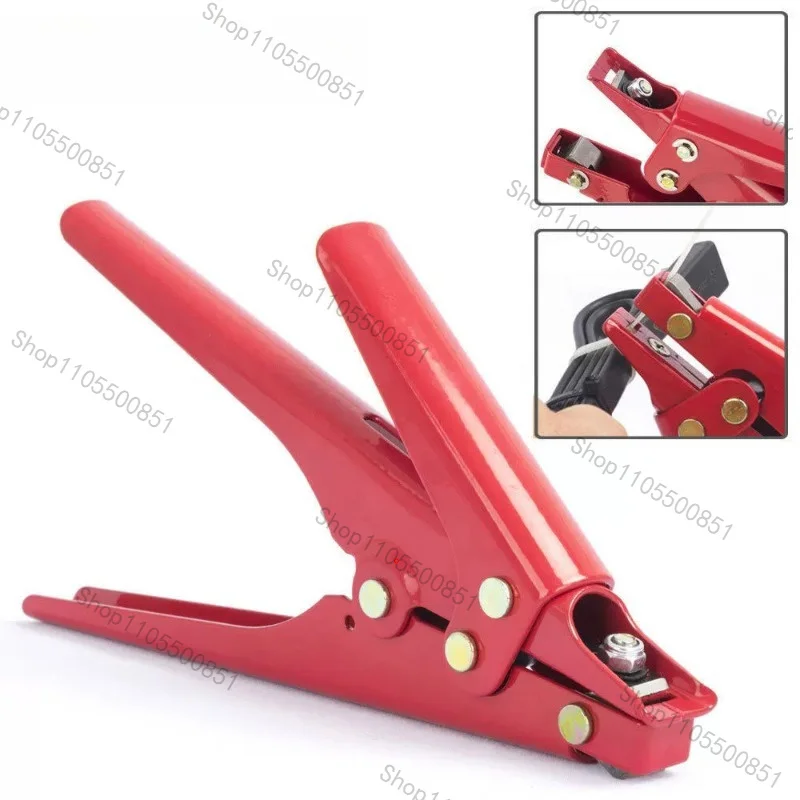 HS-519 Plastic Nylon Cable Ties with A Width of 2.4-9mm and Metal Clamps for Automatic Tensioning and Tightening Cutting Tools