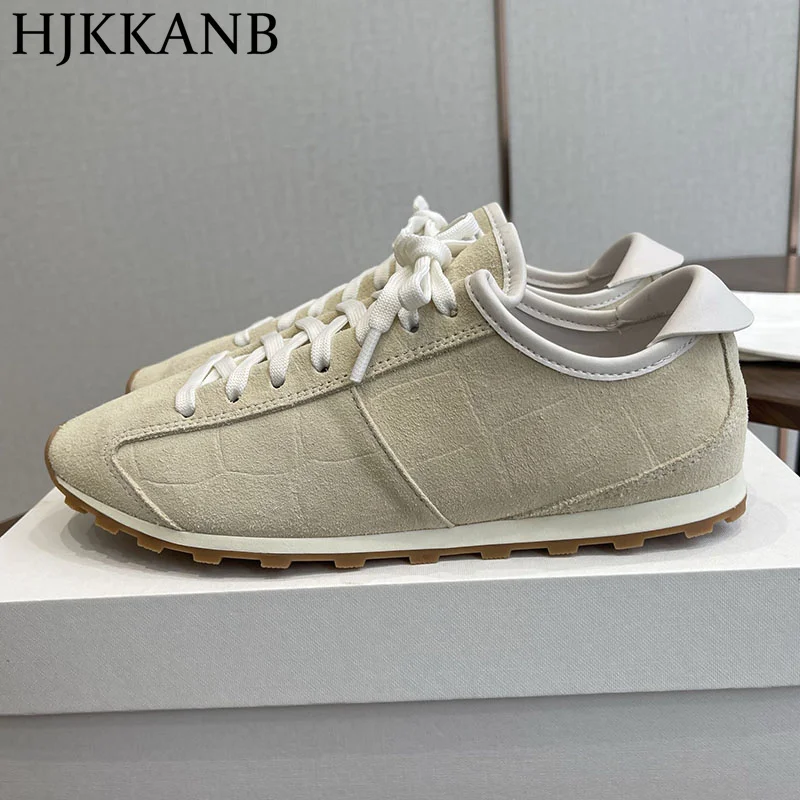 Tenis Flat Thick Sole Casual Shoes Women Patchwork Lace Up String Bead Decor Breathable Sneakers Spring Autumn Walking Shoes