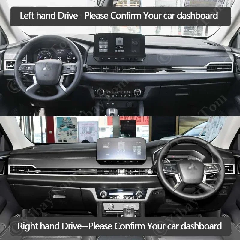 New Dashboard Cover Protective Pad Rug Anti-Slip Mat Dash Board Sunshade Carpet For Mitsubishi Outlander 2023 Car Accessorie