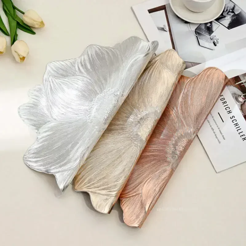 

New Lotus-Shaped Heat-Resistant Flower Placemat Decorative Washable Table Pad Coasters for Home Party Wedding Decoration