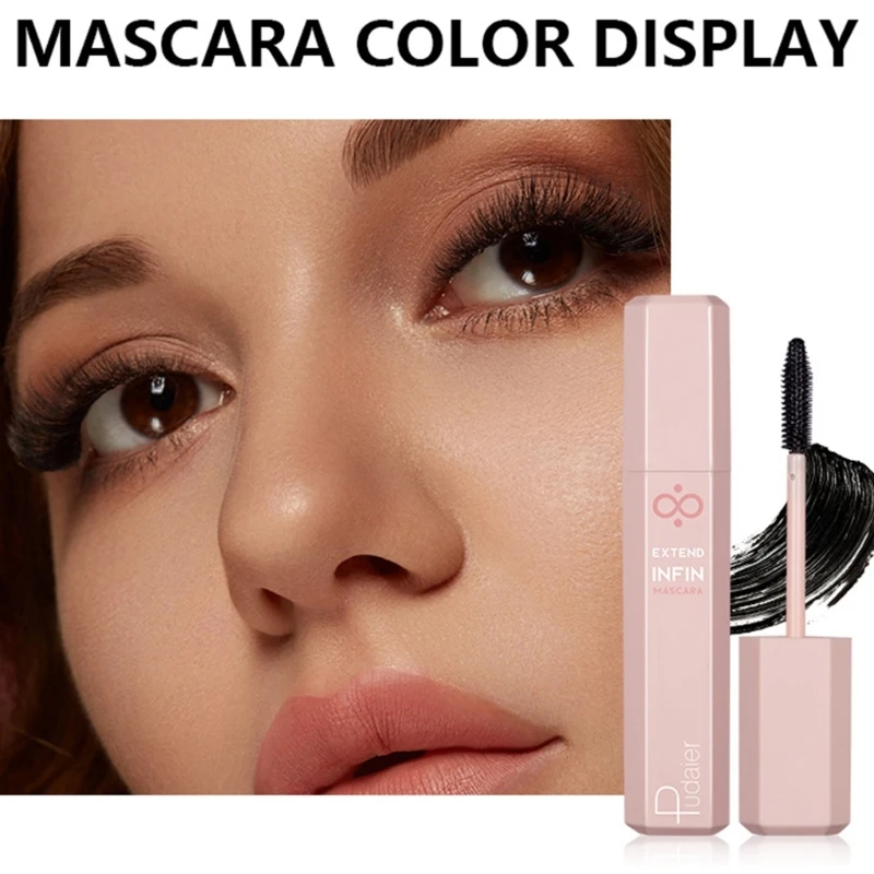 3D Borstel voor Hoofd Mascara Verlenging en Dikke Zwarte Wimperverlenging Waterdichte langdurige Zwarte Kleur Mascara Dropship