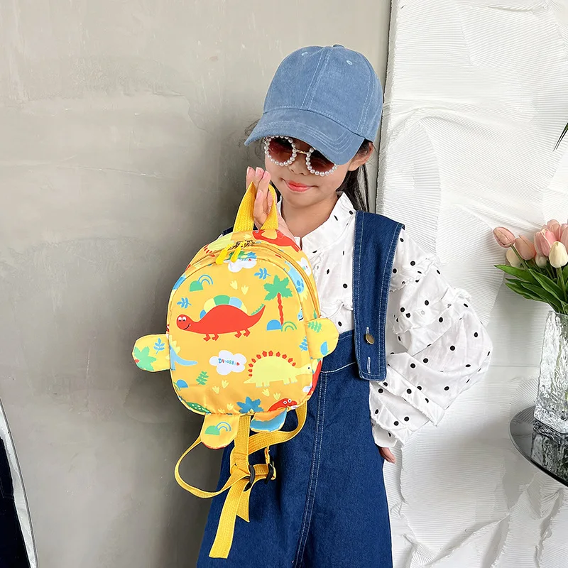 Cute Cartoon Dinosaur Kids Backpack Adjustable Animal Print Kindergarten School Bag for Boys Girls Toddler