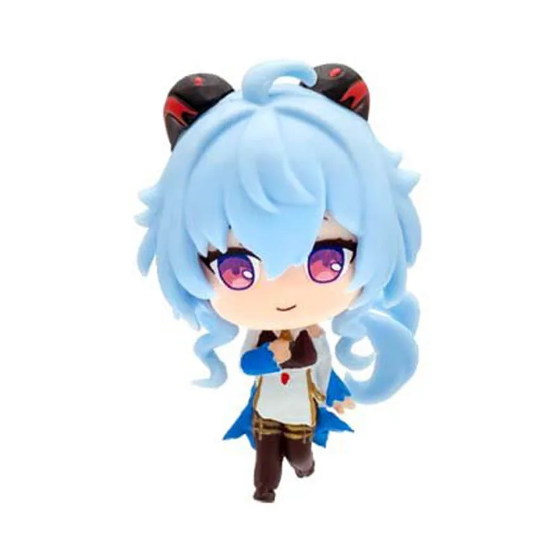 6Pcs/Set 8CM Anime Figure Q Version Game Genshin Impact Ke Qing Gan Yu You La Xiao Model Dolls Toy Gift Collect Ornaments PVC