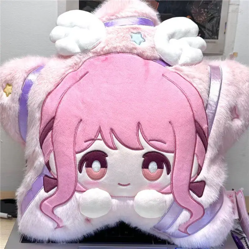 

Плюшевая кукла Infinity Nikki Game Merch, пушистая подушка в форме звезды, серия «Сказка о лебеде», украшение для комнаты в стиле каваи, подарок для фанатов