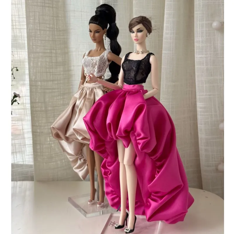 1/6 FR Supermodel Doll High-end Classic Lace-Up Openwork Top Bell-shaped Skirt For Xianxian Xinyi 30cm Babi Doll Dress Up Clothe