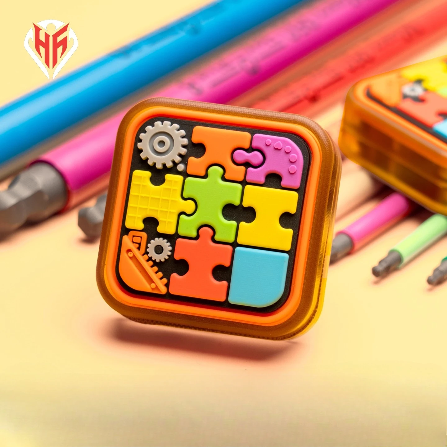 

HFEDC Magic Cube Unlimited Position Buckyball PEI Magnetic Mechanical Fingertip Push Card Decompression Toy