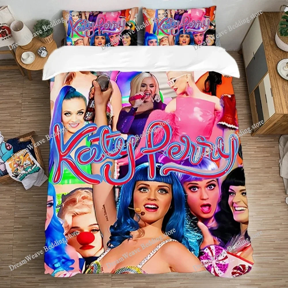 

Singer Katy Perry Bedding Set Duvet Cover 3d Bedding Fashion Design Decoration King Duvet Cover Set Double Bed Set Bedding Sets