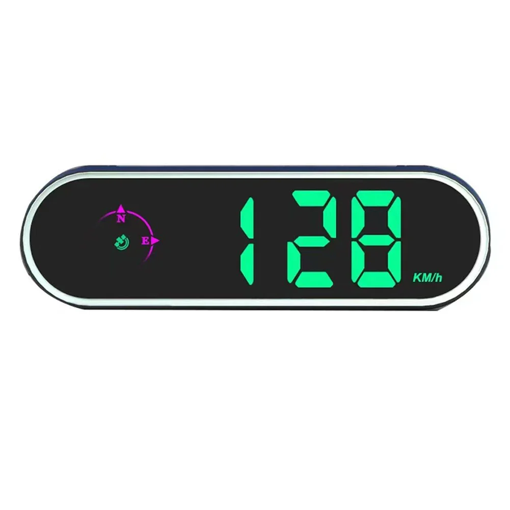 Sensor Vehicle Speed Meter Black Digital Speed Display Auto On Off Function Large Font Readability Customizable Color Options