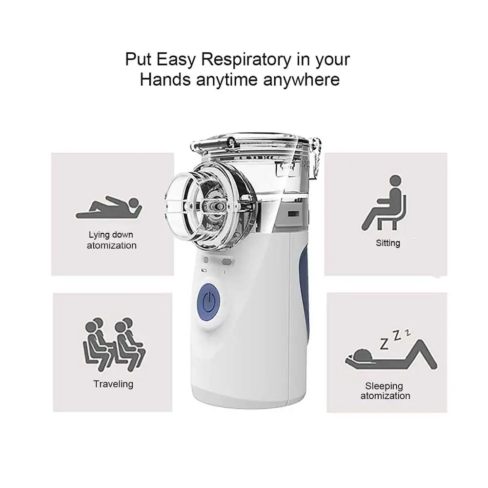 Health Care Mini Handheld portable Inhale Nebulizer silent Ultrasonic inalador nebulizador Children Adult kids inhaler atomizer