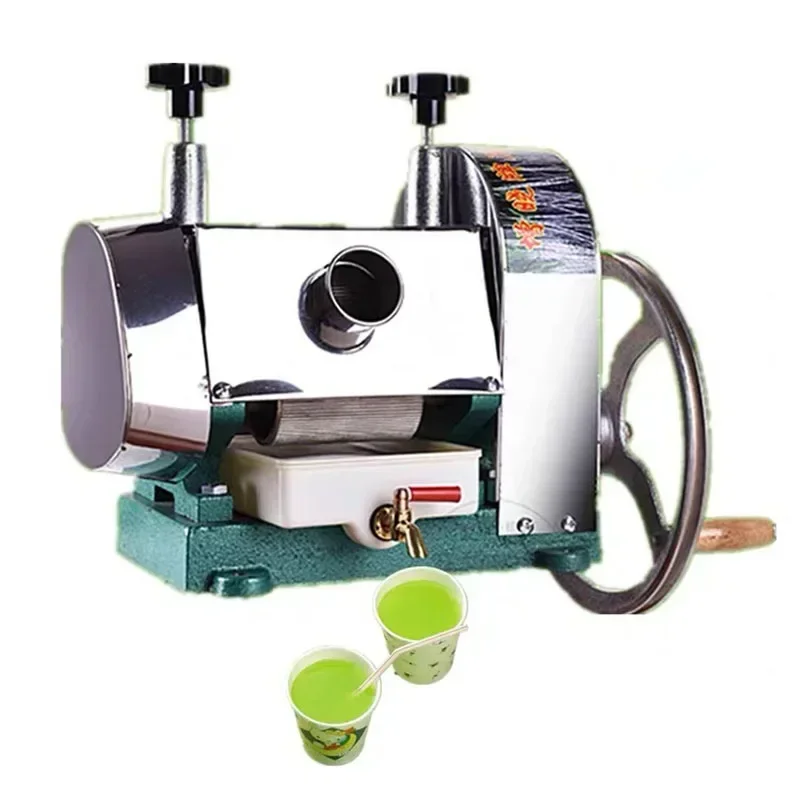 

quality assurance 50kg/H Stainless Steel Manual Sugarcane Juicer Machine Commercial Separation Slag Juice Cane Squeezer