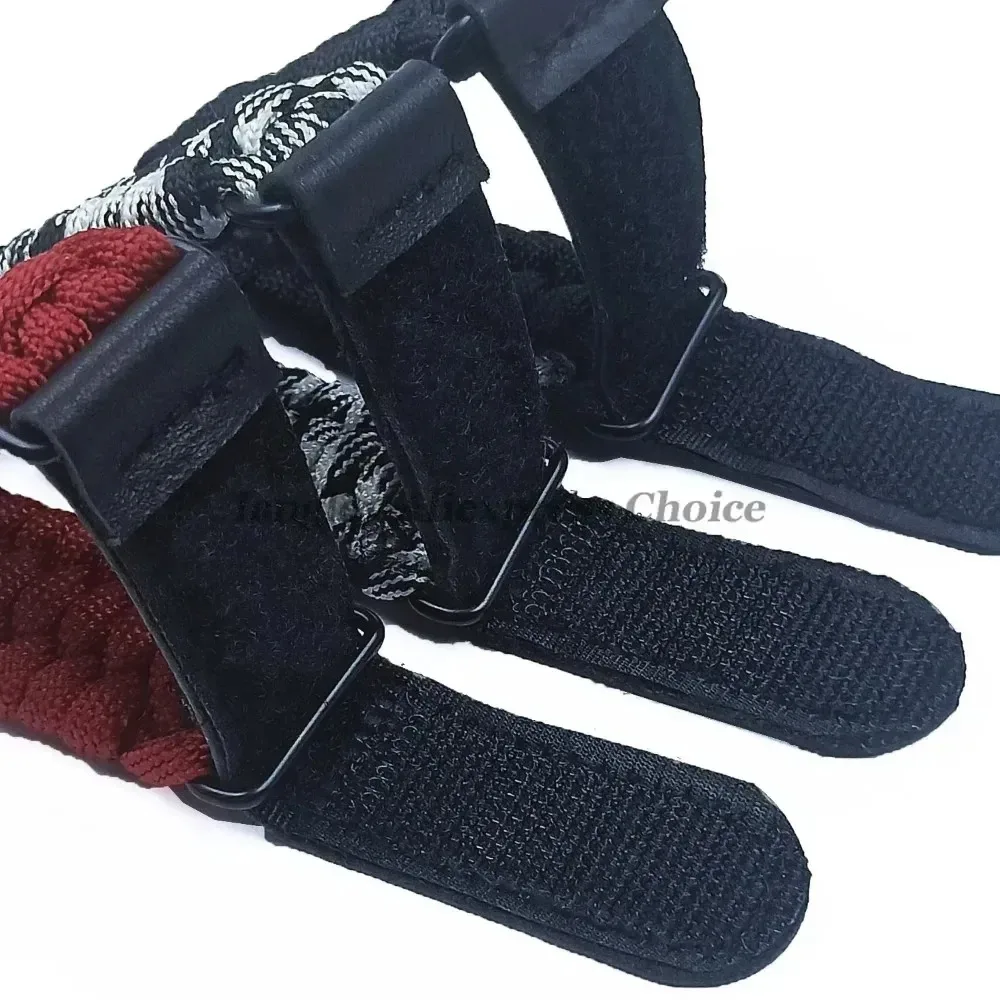 Outdoor Men Sport Braided Band 20mm 22mm for Samsung Galaxy Watch 7 6 5 4 3 Nylon Rope Strap Bracelet for Huawei Leather Clasp