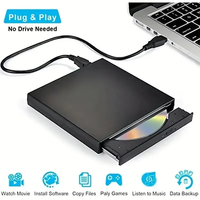 External CD DVD Drive Usb 2.0 Super Slim Protectable External CD-RMDrive DVD-ROM Burner Player For Laptops Desktop PCS 2024