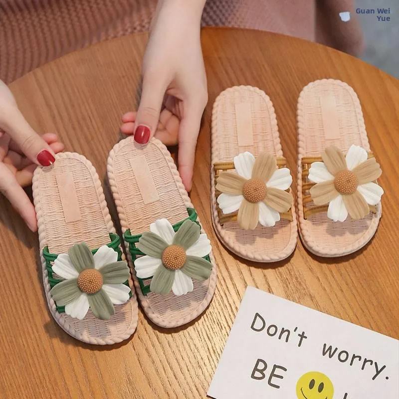 

Adorable Princess Style Slippers Indoor Outdoor Summer Children Soft Bottom Slip Resistant Bathing Home Wear Girls Sandals