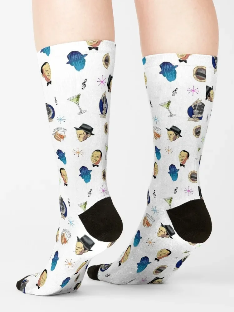 Sinatra Socks Heating sock aesthetic Lots colored Women's Socks Men's