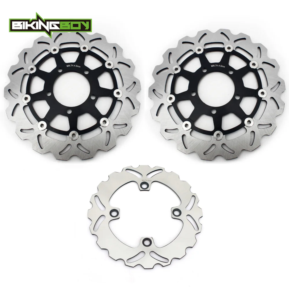 BIKINGBOY For Kawasaki ER-6F Ninja 650 R ER-6N 06-16 KLE 650 Versys 07 08 09 10 11 12 13 14 Front Rear Brake Discs Disks Rotors