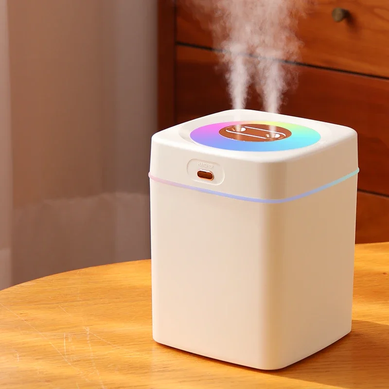 

Large Home Room Humidifier 3000ML Cool Mist Air Humidifiers Dual Nozzle H2O Usb Humidificador With Colorful Led Light