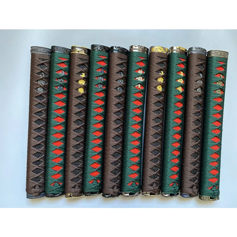 Manico per spada lungo 26cm accessori per spada avvolti in tshirts per spada Samurai giapponese Katana Wakizashi e spada Tanto