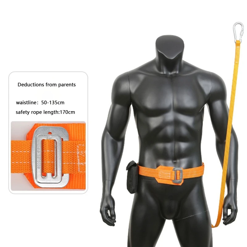 High Strength Safety Rope High Altitude Work Safety Belt Safety Work Belt Waist Hook Rescue Rope Work Safety Belt