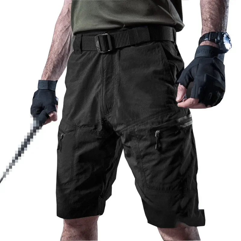 

Mens Outdoor Climbing Sports Fast Dry Cargo Shorts Summer Hiking Hunting Military Training Breathable Tactical Short Trouser