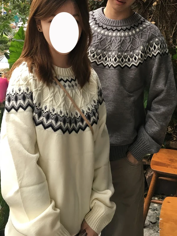 

Американский свитер American Sle Cleanfit Fair Isle, вязаный, мужской, осенне-зимний, в стиле Lazy Sle, высококачественный, для пар, базовый слой, трикотаж