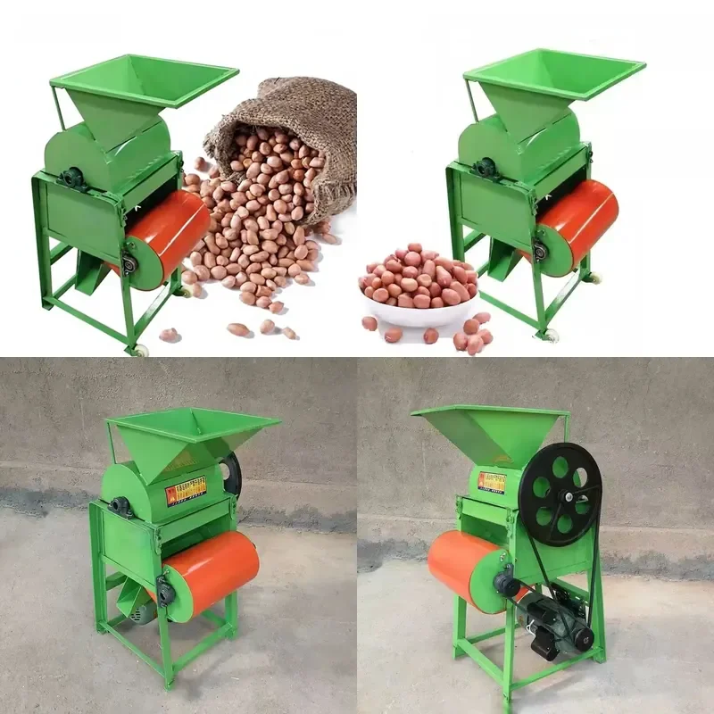 Automatic High Yield Peanut Sheller Small Capacity 100-150kg/h Efficient Nut Peeling Machine for Home and Commercial Use