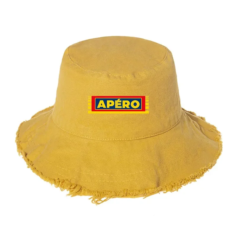 The Most Popular Summer Cotton Bucket Hat Woman Outdoor UV Protection Fisherman Cap Fashion Ladies APERO Sun Visor Bob