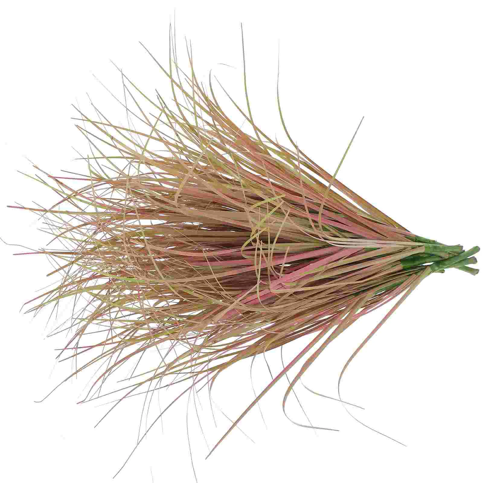 12 Pcs Artificial Green Stem Fake Grass Model Adornments Decor Simulated Plant Succulent Plants