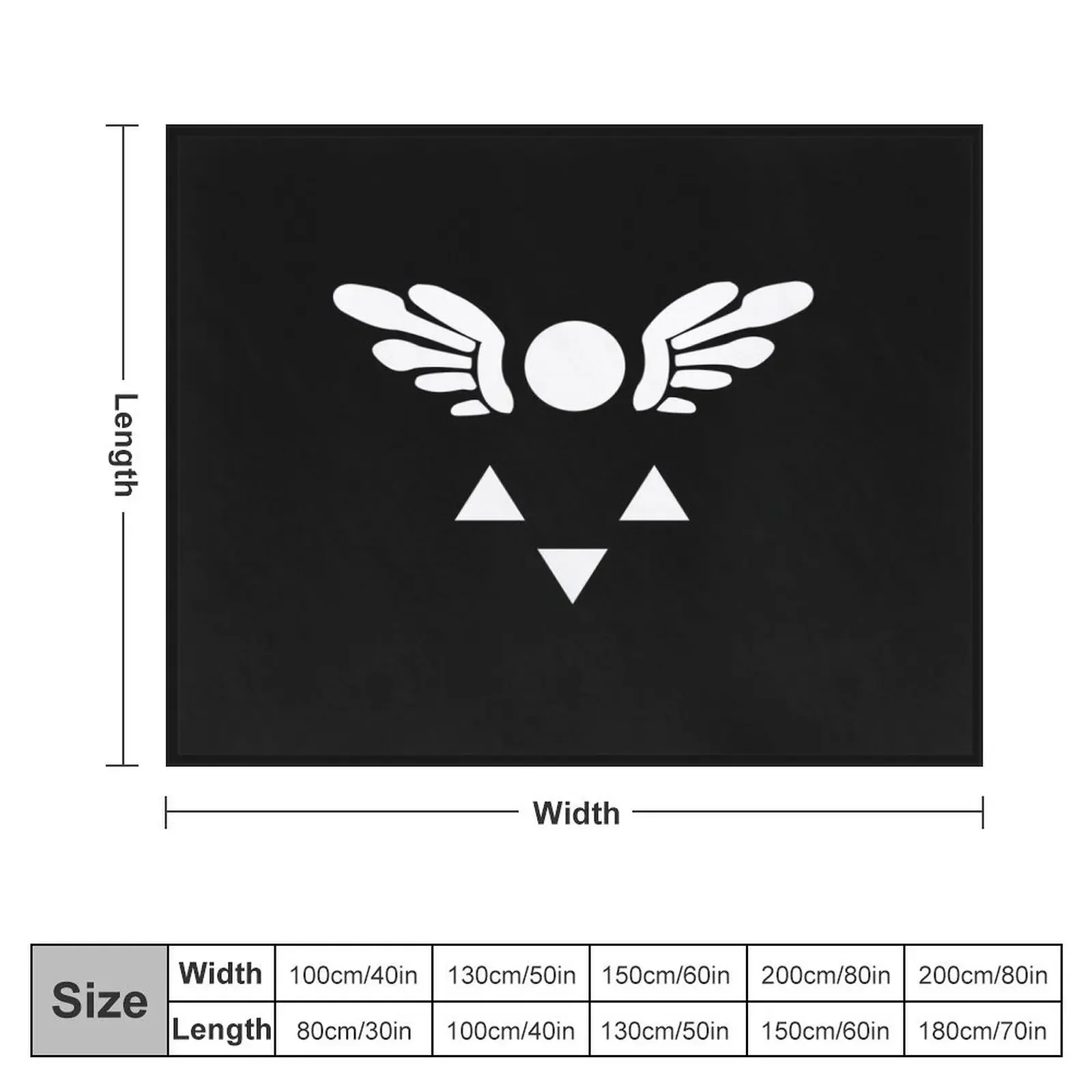 Deltarune Emblem Throw Blanket Bed linens Sleeping Bag Blankets