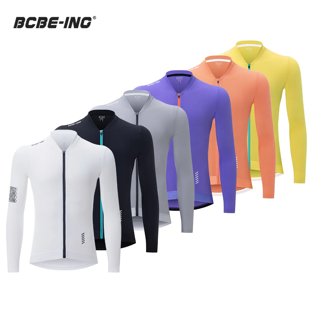 

BCBE-ING Cycling Jersey Long Sleeve Men Women Anti-UV SPF 50+ Anti-Slip Pro Man Cycling Maillot Quickly Dry Bicycle Clothing