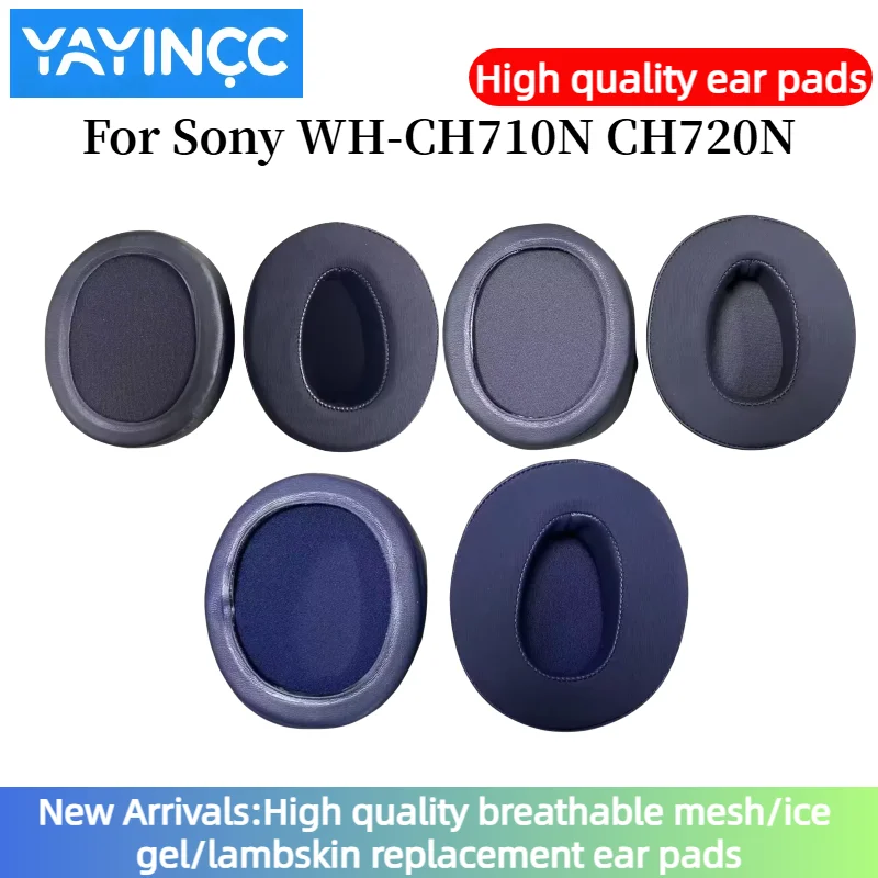 

YAYINCC 1 Pair Replacement memory foam Ice gel Ear Pads Pillow Cushion Cover For Sony WH-CH710N CH720N Headset