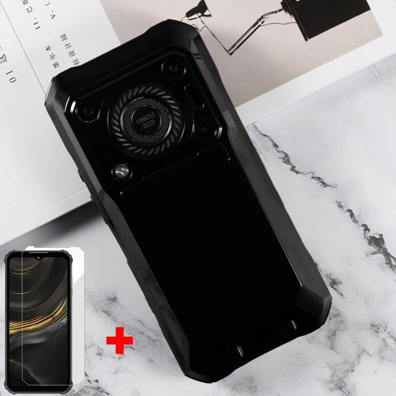 2in1 Tempered Glass For Oukitel WP33 Pro Case Silicon TPU Transparent Phone Cover for OUKITEL WP33Pro WP 33 Pro Screen Protector